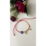 Nergis Collection Harfli Kırmızı Charm Bileklik İsimli Bileklik Şans Bilekliği Kişiye Özel