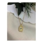 Nergis Collection Sevgililer Günü Çelik Gezegen Vintage Kolye