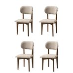 Nergis Sandalye Ahşap Gürgen 4 Lü Set Cafe,Restaurant,Mutfak,Salon,Yemek Odası Sandalyesi
