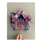 nerisdesign K-Pop Demon Hunters Temalı Doğum Günü Cake Topper – İsim ve Yaşa Özel Pasta Süsü