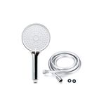 NEROLIA Power Shower 5f Lüks Duş Seti Başlığı Ve 150 Cm Kopmaz Paslanmaz Pvc Duş Spirali