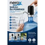 Nerox Şarjlı Su Pompası Nrx-0855 Usb Şarjlı Damacana Su Pompası Otomatik Su Sebili Aparatı