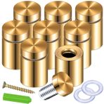 NERTOEE 8 Paket Mesafe Vidası 3/4 X 6/5 Aralayıcı Tutucu, Altınlar için, Akrilik Resim Çerçevelerini Asmak için, Reklam Vidaları Seti