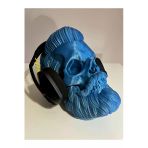 Nerva Design 3D Dekoratif Kurukafa Kulaklık Standı, Özel Tasarım Masaüstü Kulaklık Tutacağı/tutucu, cm , Skull