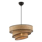 NES LİGHT Doğal/Siyah Biyeli Hazeran Üç Katlı Merdiven Model Rattan