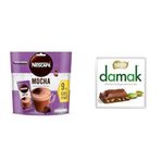 Nescafe 2 Adet 9x17 gr Mocha Çikolatalı ve Köpüklü Çözünebilir Kahve Karışımı + Nestle 3x60 gr Damak Antep Fıstıklı Sütlü Kare Çikolata