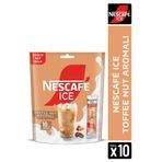 NESCAFE ICE Toffee Nut Aromalı Çözünebilir Kahve 10,5g 10'lu Paket