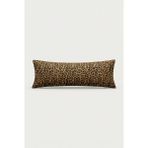 Nesco Leopar Desenli 50X120 Uzun Yastık Kılıfı %100 Pamuk Dekoratif Uzun Kırlent Kılıfı - Beyaz - 50 x 120 cm
