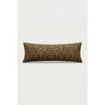 Nesco Leopar Desenli Dolgulu Uzun Yastık 50X120 cm %100 Pamuk Dekoratif Yastık Hamile Yan Yatış Yastığı - 50 x 150 cm - Beyaz