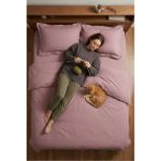 Nesco Siyah Battal Boy %100 Pamuk Nevresim Takımı 220X240 Nevresim 180X200 Çarşaf 4 Yastık Kılıfı - Pembe - 220 x 240 cm