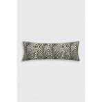 Nesco Zebra Desenli 40X120 Uzun Yastık Kılıfı %100 Pamuk Dekoratif Uzun Kırlent Kılıfı Sadece Kılıf - 40 x 120 cm - Siyah