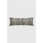 Nesco Zebra Dolgun Uzun Yastık 40X120 cm %100 Pamuk Hamile Yan Yatış Destek Yastığı Dekoratif Yastık - 40 x 120 cm - Siyah