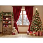 Neşe Dolu Kış Temalı Arka Plan 200X150CM, Stüdyo Fonu - -