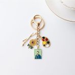 Neşe Palamudu Vincent Van Gogh Charm Anahtarlık Sanat Figürleriyle Şık ve Dayanıklı Çinko Alaşım