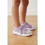 NeSe Shoes Baskılı ve Taşlı Kız Çocuk Spor Ayakkabısı Sneaker (1 NUMARA BÜYÜK ALINIZ)(DAR KALIP)