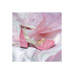 NeSe Shoes Kız Çocuk Işıltılı Topuklu Ayakkabı, Kız Çocuk Abiye Ayakkabı
