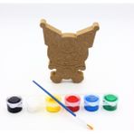 Neşeli Ahşap Okul Öncesi Etkinlik 15 cm 18 mm Kuromi Ahşap Boyama Seti.. Eğitici Ahşap Boyası. Oyuncak Figür