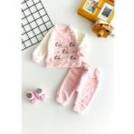 Neşeli Bebeklerimiz Hello Kitty Nakışlı Desen Welsoft Takım Pembe