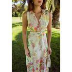 Neşeli Butik kadın çiçek desenli yazlık elbise NBMY3788