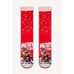 Neşeli Çoraplar Çılgın Noel Baba Havlu Çorap - Renkli