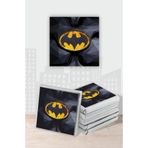 neşeli günlerim Batman Temalı Doğum Günü Parti Malzemeleri Seti Sticker * 60 adet 4x4 cm