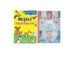 Neşeli Hayvanlar - Boyama Kitaplarım 3-4 Yaş + 1 Kitap (Set)
