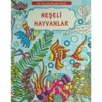 Neşeli Hayvanlar-Her Yaş İçin Boyama Kitabı - Kolektif