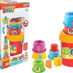 Neşeli Kuleler - Bultak Lego - Bebek Oyuncağı - Şekil Takmaca - Kule Oyunu
