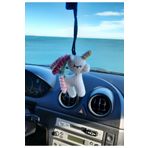 Neşeli Oyuncak Sevimli Unicorn, Oto Dikiz Aynası Süsü, Hediyelik Araba Aksesuarı.