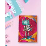 Neşeli Robot ve Köpeği Defter - Renkli