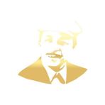 Neşet Ertaş Araba Sticker 17X17 Cm Gold