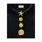 NESGO MODA Z.A.R.A Serisi Kombin Gold Metal Düğme Seti - 4’lü Büyük Boy Set