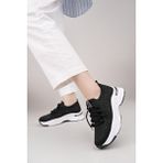 Nesil Shoes Swell 37100 Siyah Beyaz Triko Kadın Sneakers - Siyah - Beyaz
