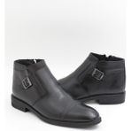 Nesil Shoes THRTRK 2301-2 Siyah Hakiki Deri Kauçuk Taban Erkek Bot