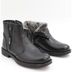 Nesil Shoes THRTRK 905 Siyah Hakiki Deri Kauçuk Taban Erkek Bot