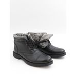 Nesil Shoes THRTRK 906 Siyah Hakiki Deri Kauçuk Taban Erkek Bot