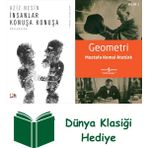 Nesin Yayınevi Insanlar Konuşa Konuşa + Geometri + Dünya Klasiği Hediye - Hayır