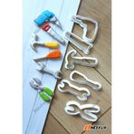 Neskuk 6'lı İnşaat Aletleri Kurabiye Kalıbı Seti – Tamirci & Alet Şekilli Ve Şeker Hamuru Kalıbı / Kesici