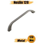 NESLIN(128 mm - 12.8 Cm) Metal Mobilya Inox Mutfak Çekmece Dolap Dolabı Kapak Kulbu Kulpu Kulpları - Standart