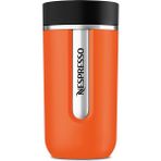 Nespresso 400 ml Travel Termos Paslanmaz Çelik Malzeme ile Mandarin Renkli Kahve Keyfi İçin