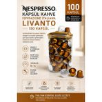 Nespresso Kapsül Kahve Livanto 100 Kapsül + Cam Saklama Kutu Hediyeli