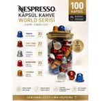 Nespresso Kapsül Kahve World Explorations Seri 100 Kapsül + Cam Saklama Kutu Hediyeli