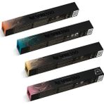 Nespresso Master Origins Indonesia, Nicaragua, Ethiopia ve Colombia Kapsül Kahve 10'lu (4'lü Set) - 1 Paket - Cafe Crema
