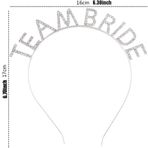 Nessi World 16x17 cm Gümüş Kaplama Kristal Taşlı Team Bride Taç