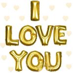 Nessi World 35 cm I Love You Altın Renk Folyo Balon