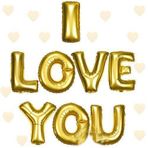 Nessi World 35 cm I Love You Altın Renk Folyo Balon