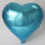 Nessi World 45 cm 18 inç Kalp Açık Mavi Folyo Balon