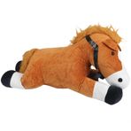 Nessi World 75 cm Yatan Kahverengi Peluş At