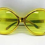Nessi World 7x16 cm Gold Renk Yeşilçam Temalı Parti Gözlüğü