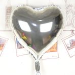 Nessi World 80 cm 32 inç Kalp Uçan Mor Folyo Balon